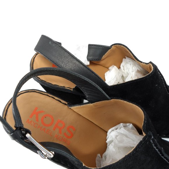 NIB$225 KORS Michael Kors Quincy Vintage Slingback Clogs Mules Platform Pump 10 - Picture 11 of 14